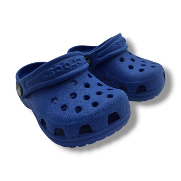 Crocs Littles Clog Child‎ 2 3 Blue Bolt 11441 - Picture 2 of 9